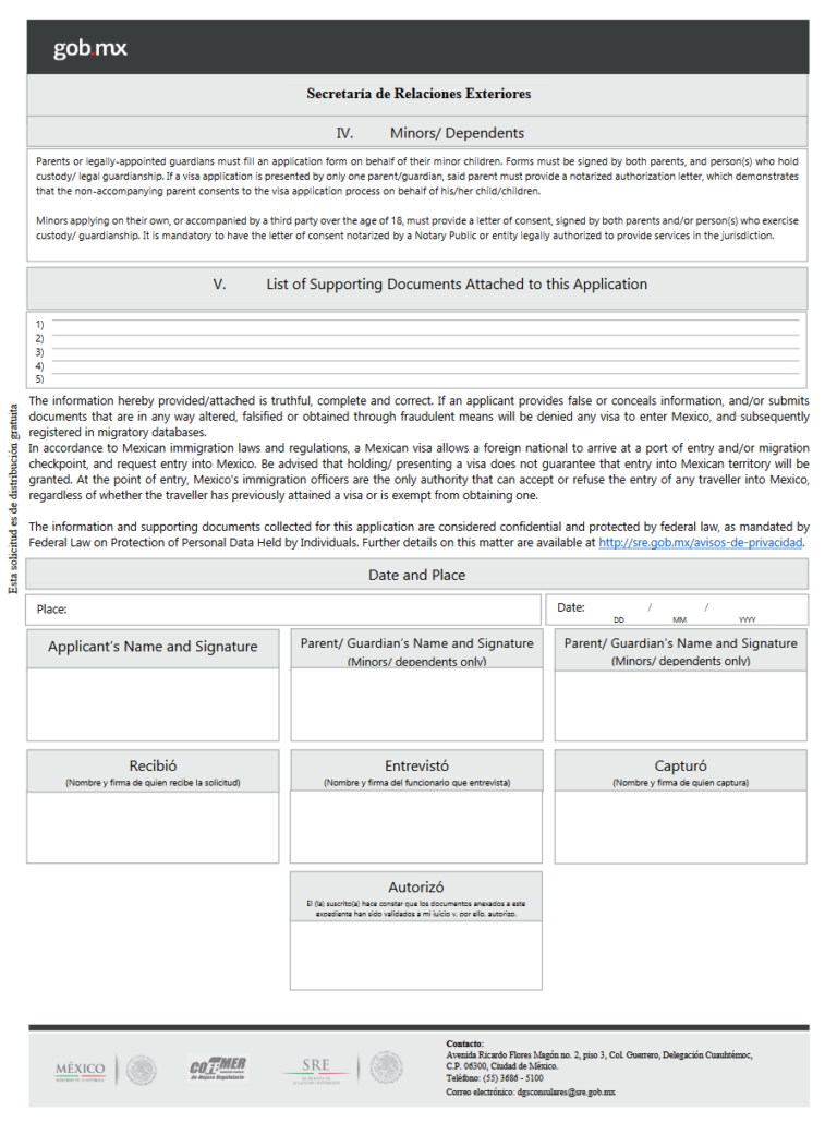 How To Fill Mexico s Visa Application Form 33travels
