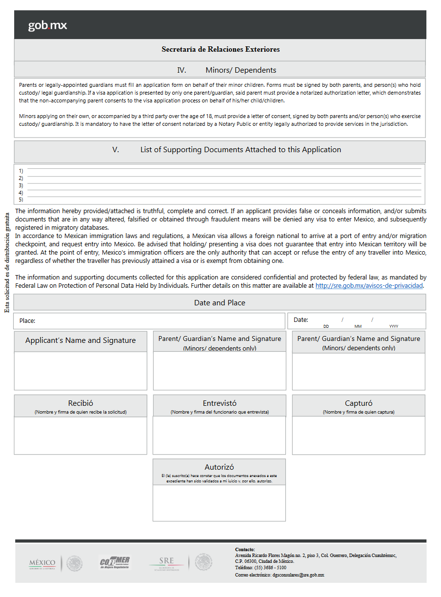How To Fill Mexico s Visa Application Form 33travels