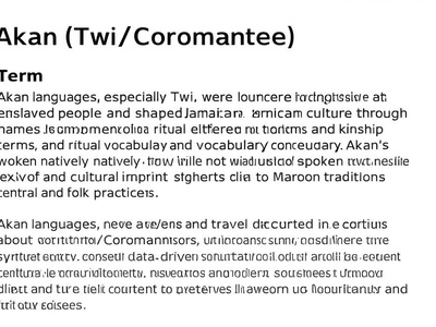 Akan (Twi/Coromantee)