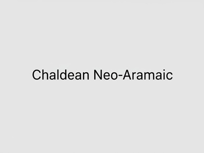 Chaldean Neo-Aramaic