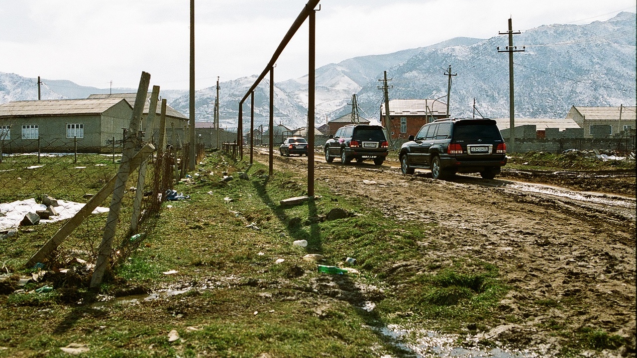 North Caucasus urban streets and skyline