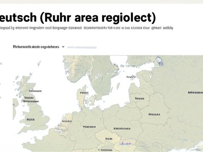 Ruhrdeutsch (Ruhr area regiolect)