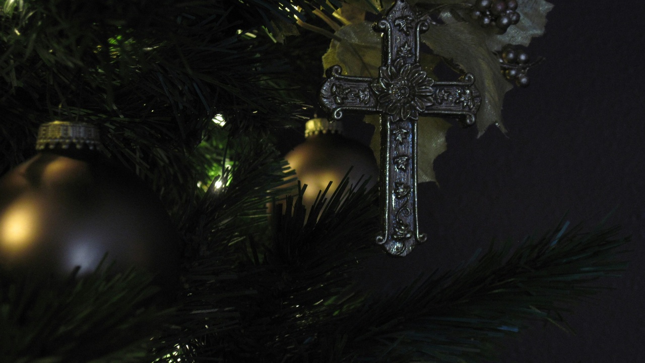 Danish Christmas tree lighting and Sankt Hans bonfire scene
