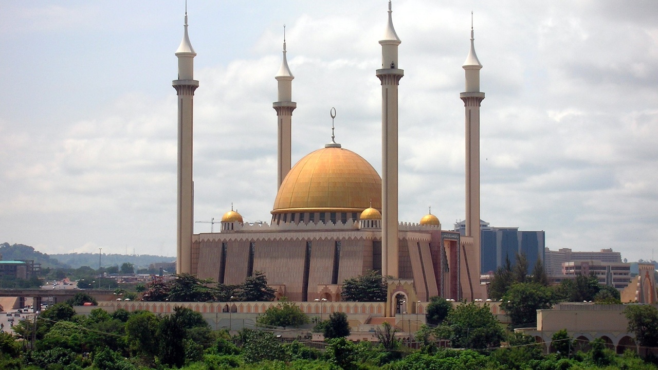 National Mosque and National Christian Centre landmarks in Abuja