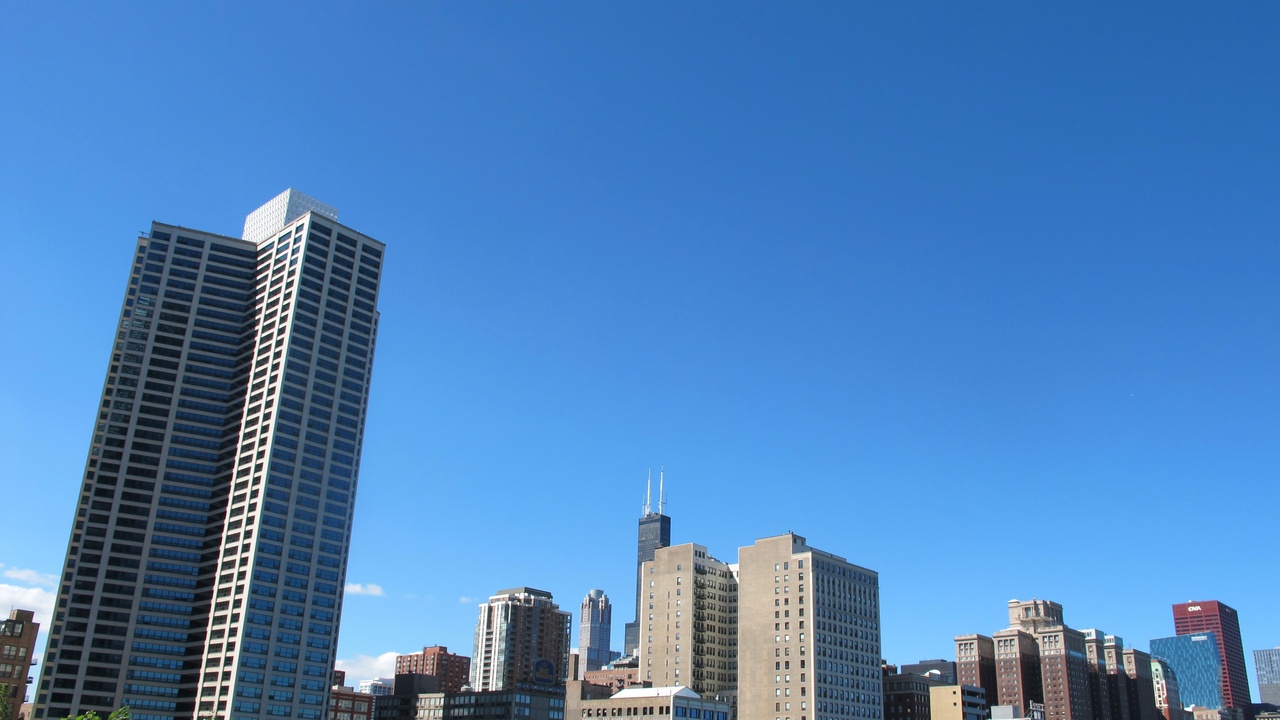 Chicago skyline and economic activity