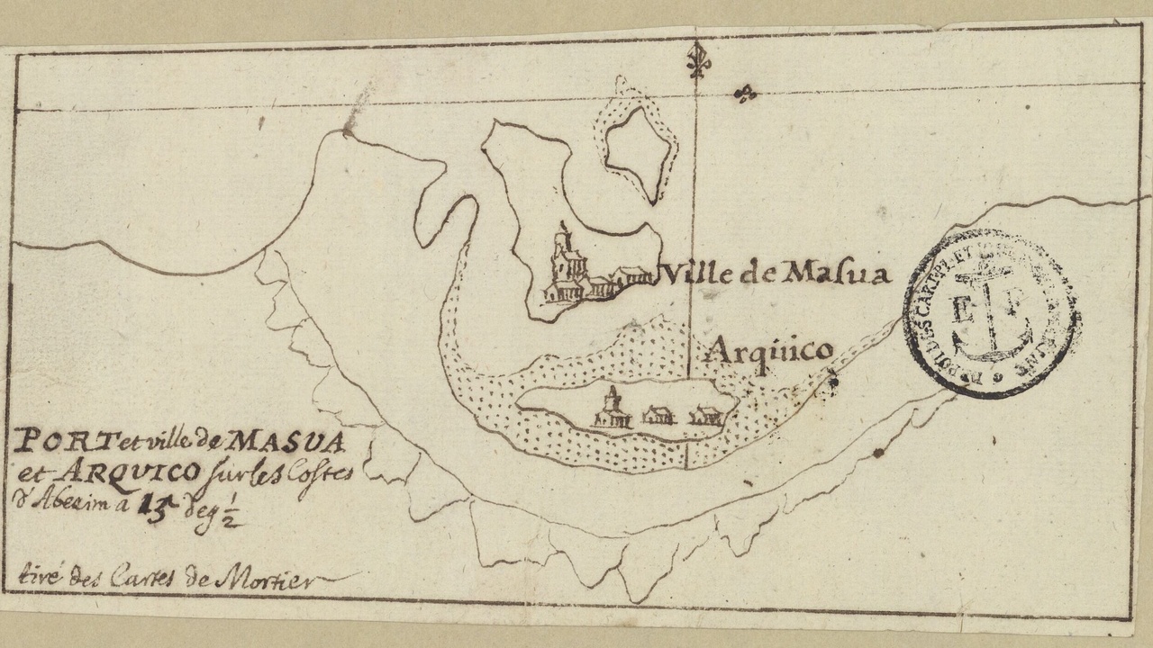 Massawa port and Red Sea shoreline representing maritime trade and coastal livelihoods.