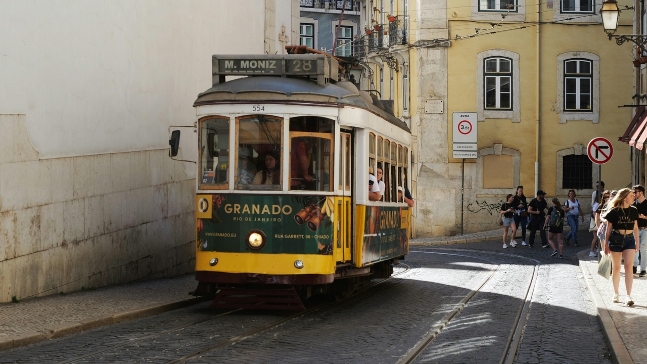 Coastal road near Ericeira showing driving route towards Lisbon