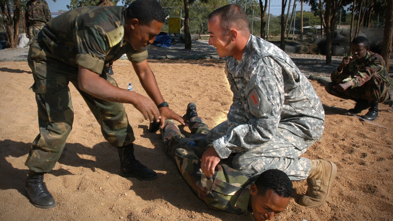 Soldiers at a border checkpoint illustrating Eritrea border tensions