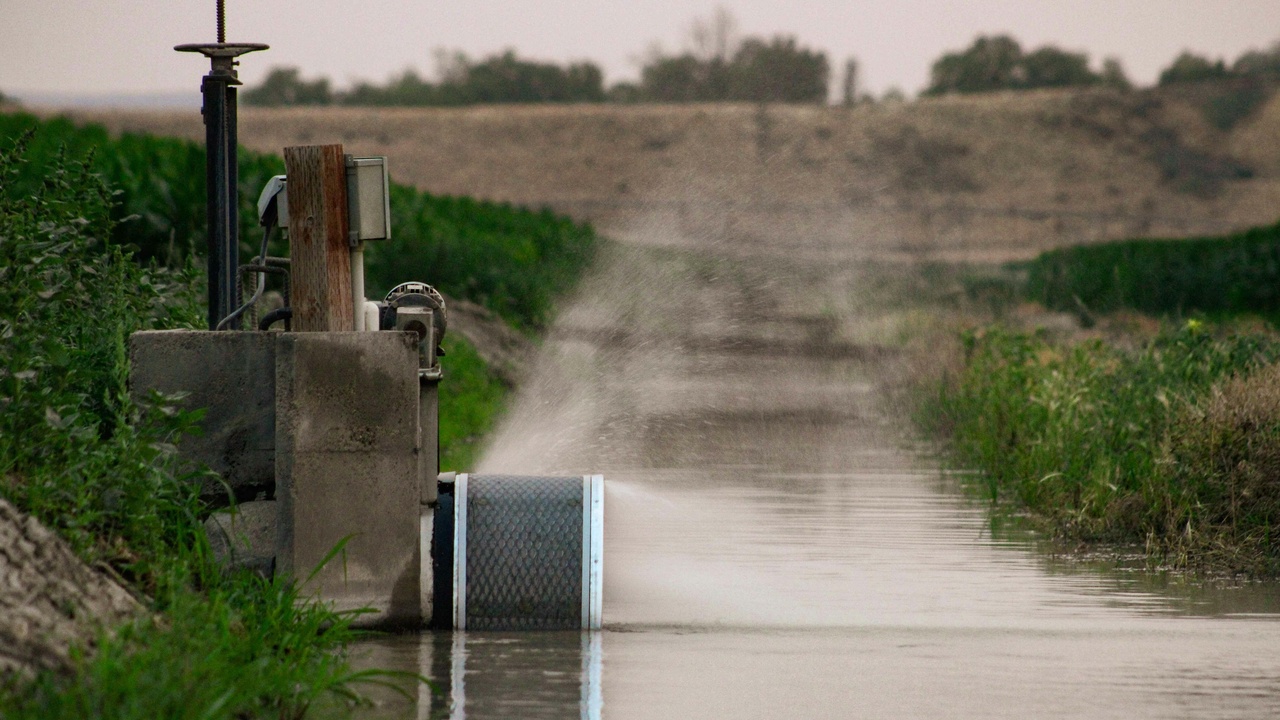 Delta Works storm surge barrier and greenhouse agriculture