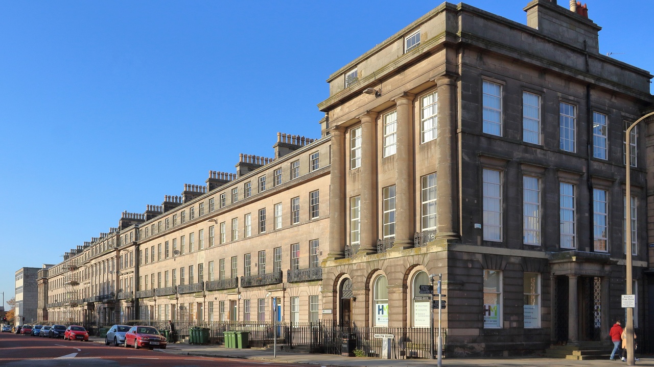 Sunny Florida beach lifestyle with palm trees and coastline