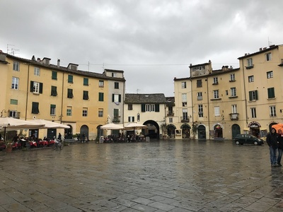 Lucca — Piazza dell'Anfiteatro (Roman remains)