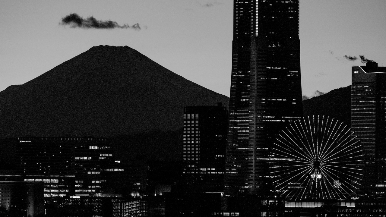 Mount Fuji landscape with seasonal foliage