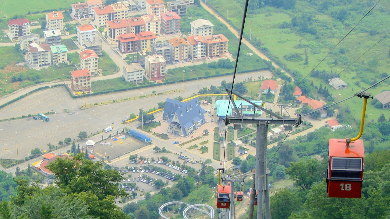 View from Trebević with Sarajevo skyline and Miljacka river
