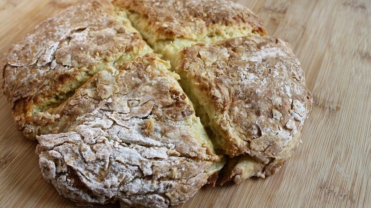 Baking Irish soda bread and sharing tea