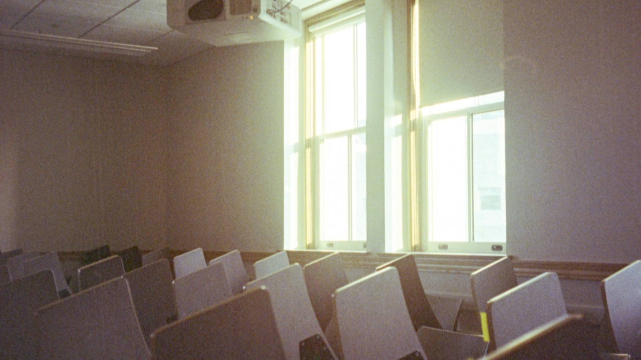 Polish classroom with international students listening to a lecture
