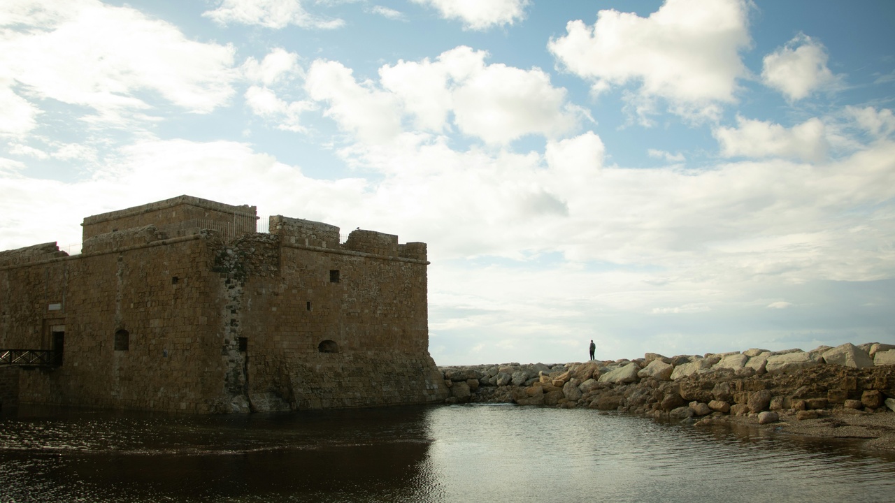 Roman mosaic at Paphos Archaeological Park, Cyprus