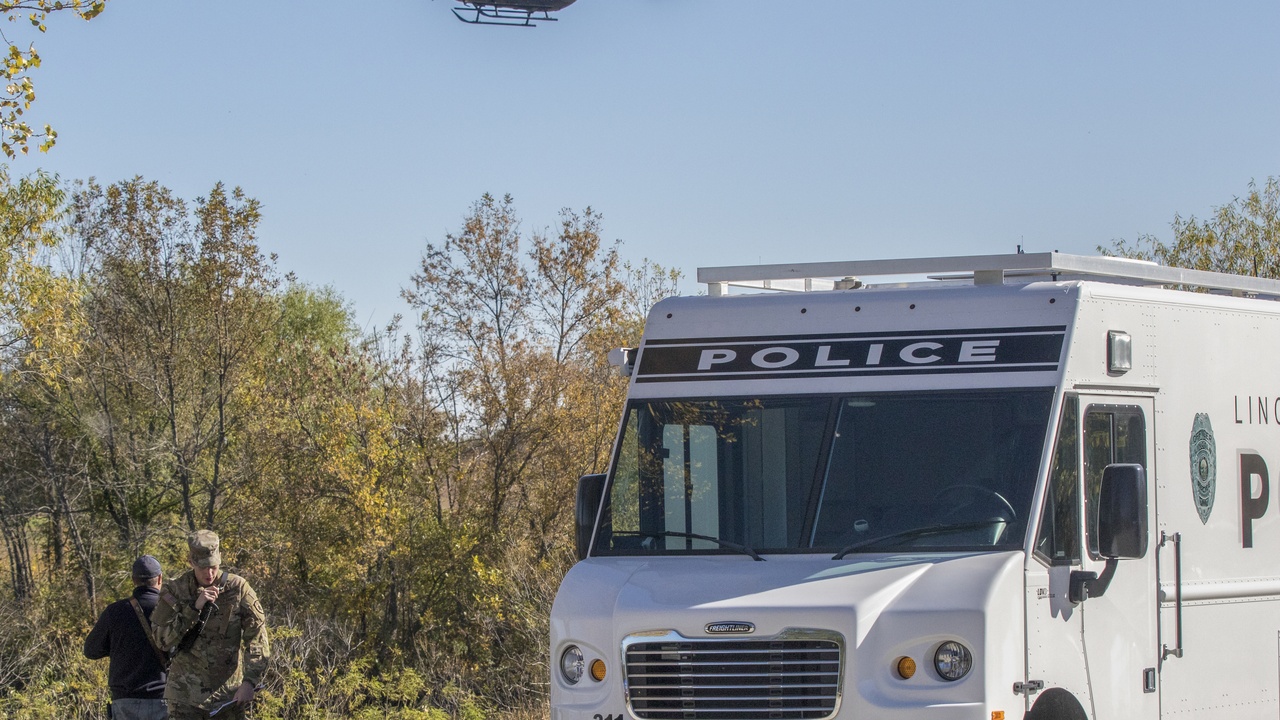 Nebraska small-town police officers on community patrol