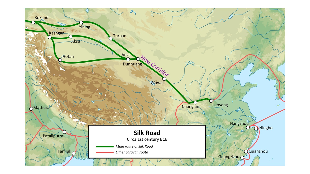 Turkestan mausoleum and traditional Kazakh cultural scene