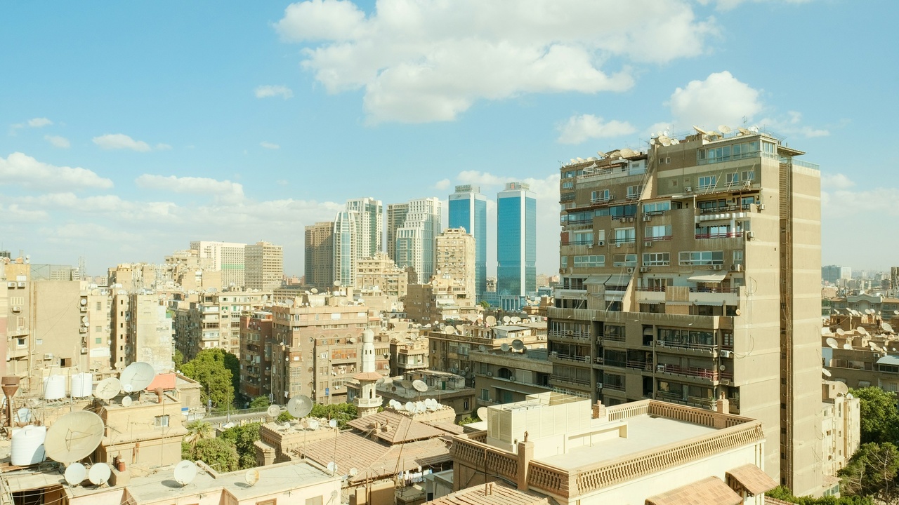Affordable housing and bustling markets in Cairo
