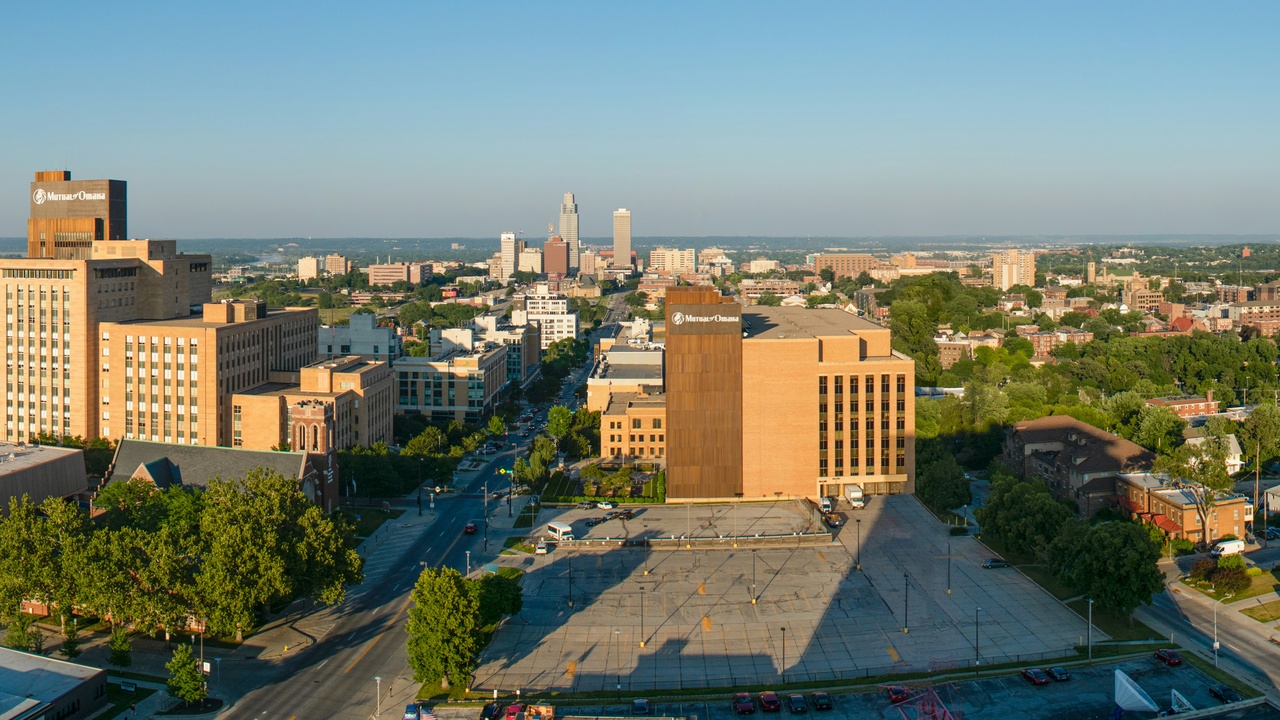 Small city ambulance and fire station in Nebraska