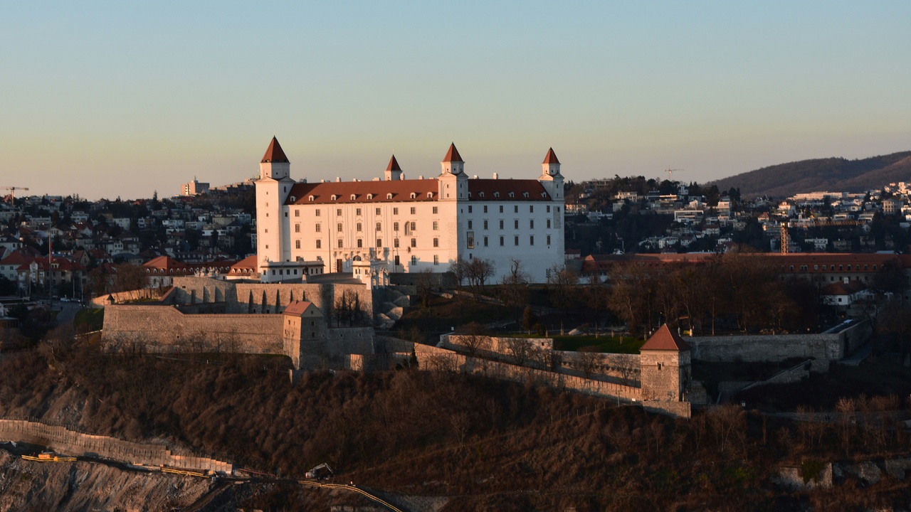 Bratislava Castle and Old Town skyline