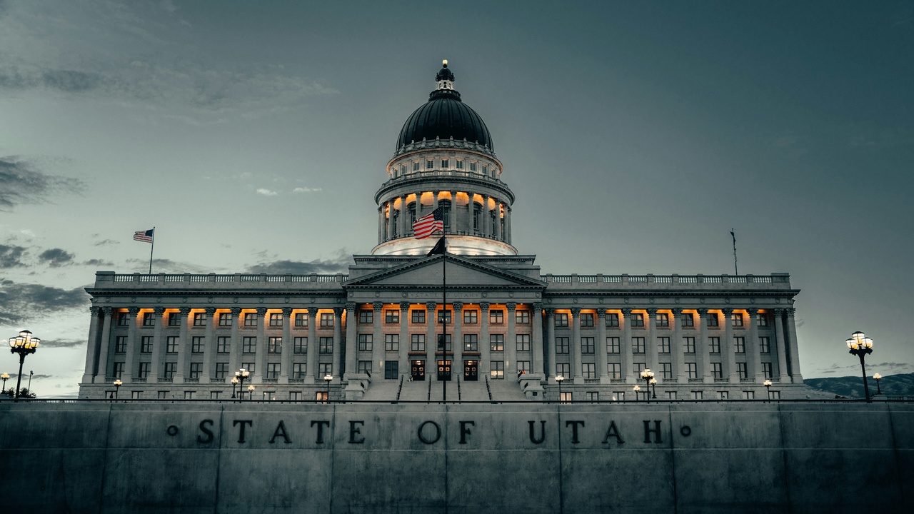 Police patrol in a low-crime Utah neighborhood