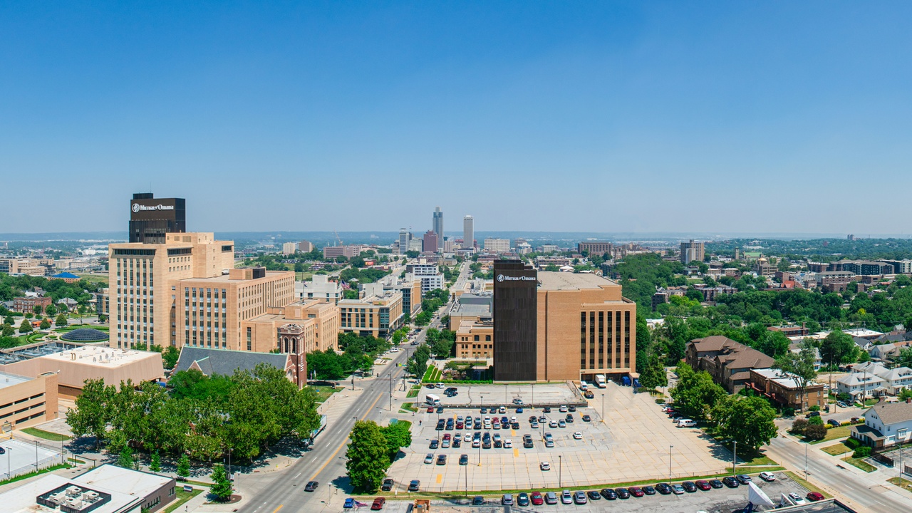 Nebraska downtown with community event and safe public spaces