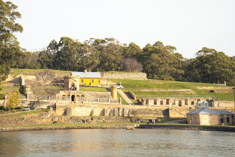 Beautiful view of the historic Port Arthur penitentiary complex in Tasmania, Australia.