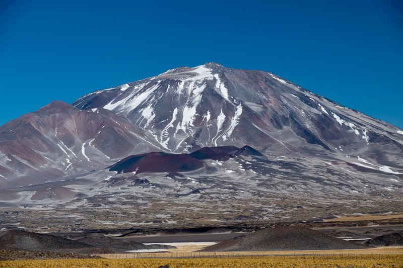 Breathtaking view of the Andes mountain range with vivid colors and clear skies in daylight.