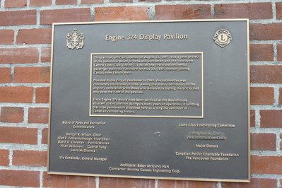 Engine 374 Pavilion in Vancouver, Canada – Museum Information gallery image