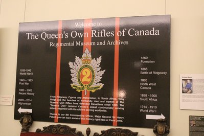 Queen’s Own Rifles of Canada Regimental Museum (The) in Toronto, Canada – Museum Information gallery image