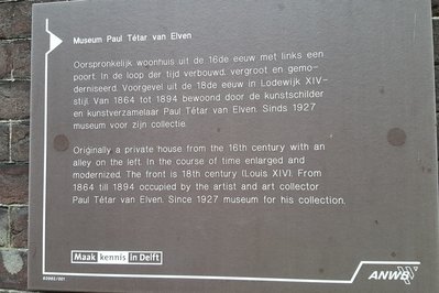 Museum Paul Tétar van Elven in Delft, Netherlands – Museum Information gallery image