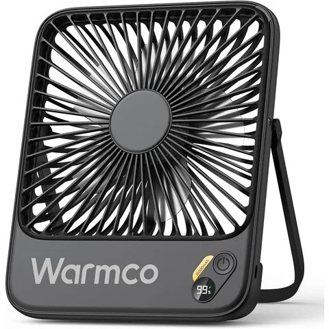 Warmco D3 10000mAh Portable Travel Fan, 7-inch Wide, 10-24H Battery Life