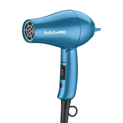 BaBylissPRO Nano Titanium Travel Hair Dryer, 1000 Watt, Foldable Handle, Dual Voltage