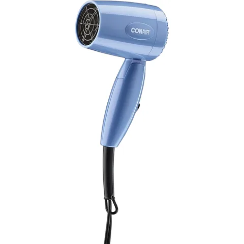 Conair Dual Voltage Hair Dryer, Compact Folding Handle Design, 1600W