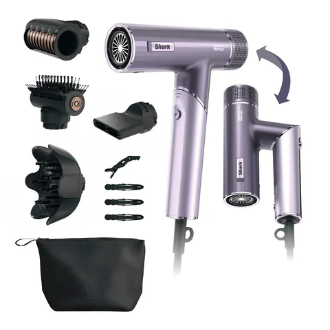 Shark SpeedStyle Pro Flex Dryer, Scalp Shield, Bag, HD543PL