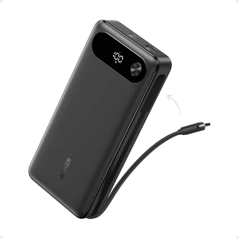 Anker 20K 87W Power Bank with built-in USB-C cable (A1383)