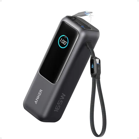 Anker Laptop Power Bank 25K 165W with built-in cables (A1695)