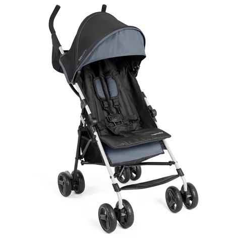 Ingenuity 3D Mini Convenience Stroller, Lightweight Stroller with Compact Fold, Multi-Position Recline, Canopy with Pop Out Sun Visor, Slate Grey